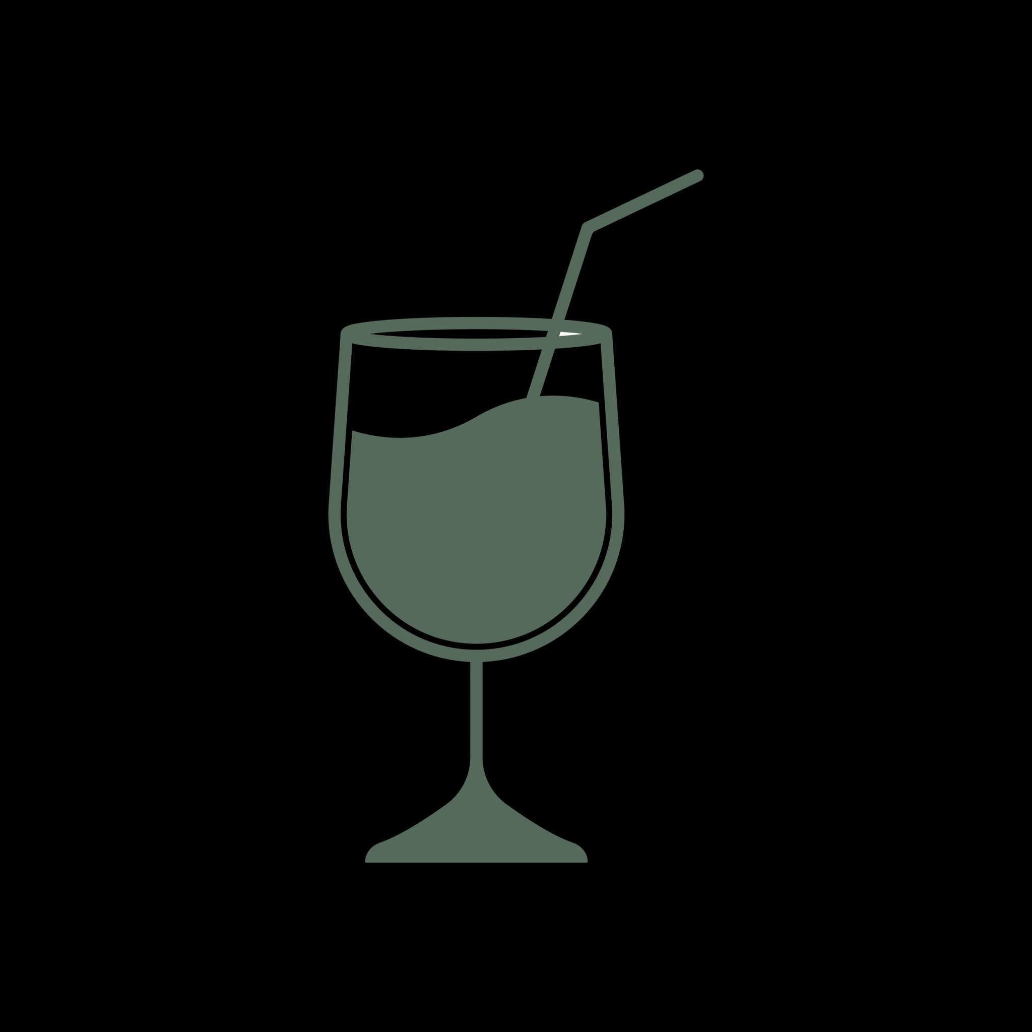 Verre d'eau avec paille pour camping avec piscine et détente
