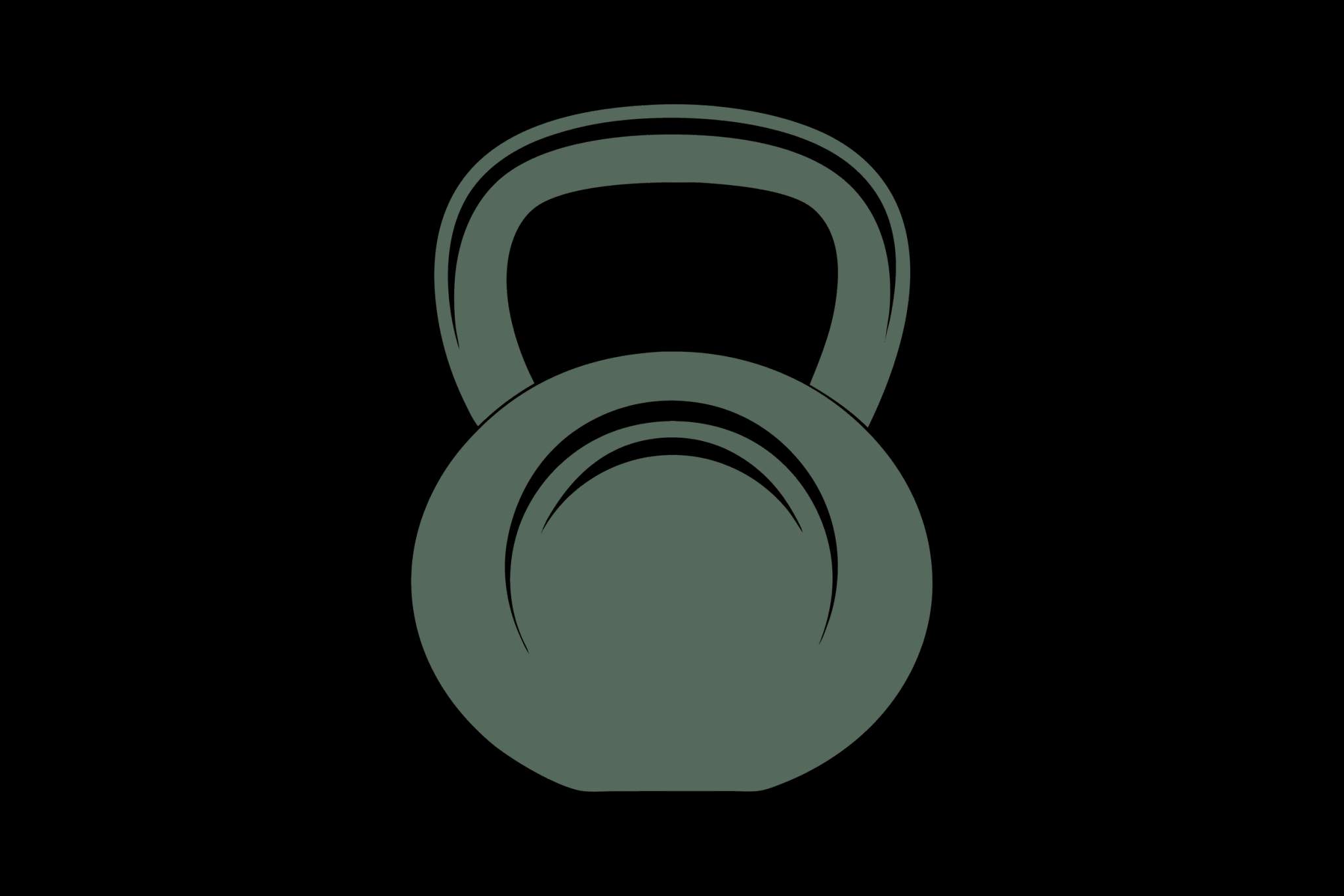 Kettlebell gris pour musculation et entraînement fitness